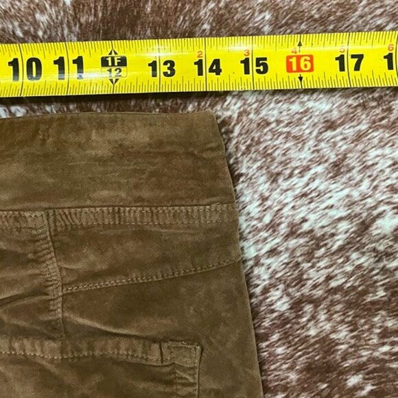 Free People Velvet Crop Slim Flare Pants Brown Size Small Holiday Party Pant - Picture 12 of 16